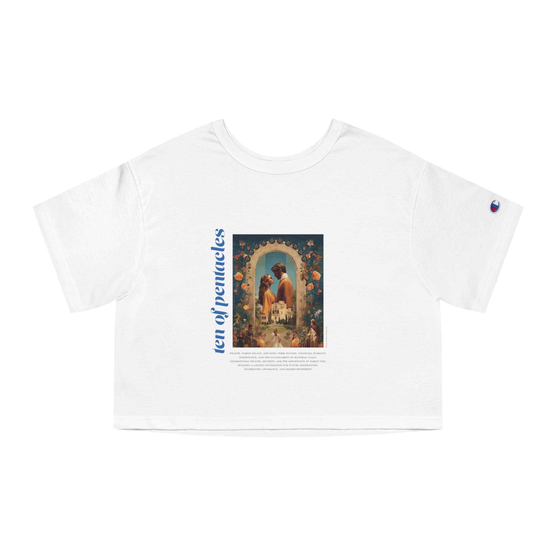 Ten of Pentacles: Light Star Collection - Cropped Tee