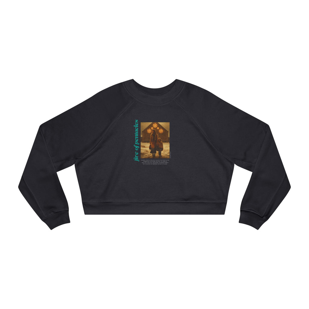 Five of Pentacles: Light Star Collection - Cropped Sweatshirt