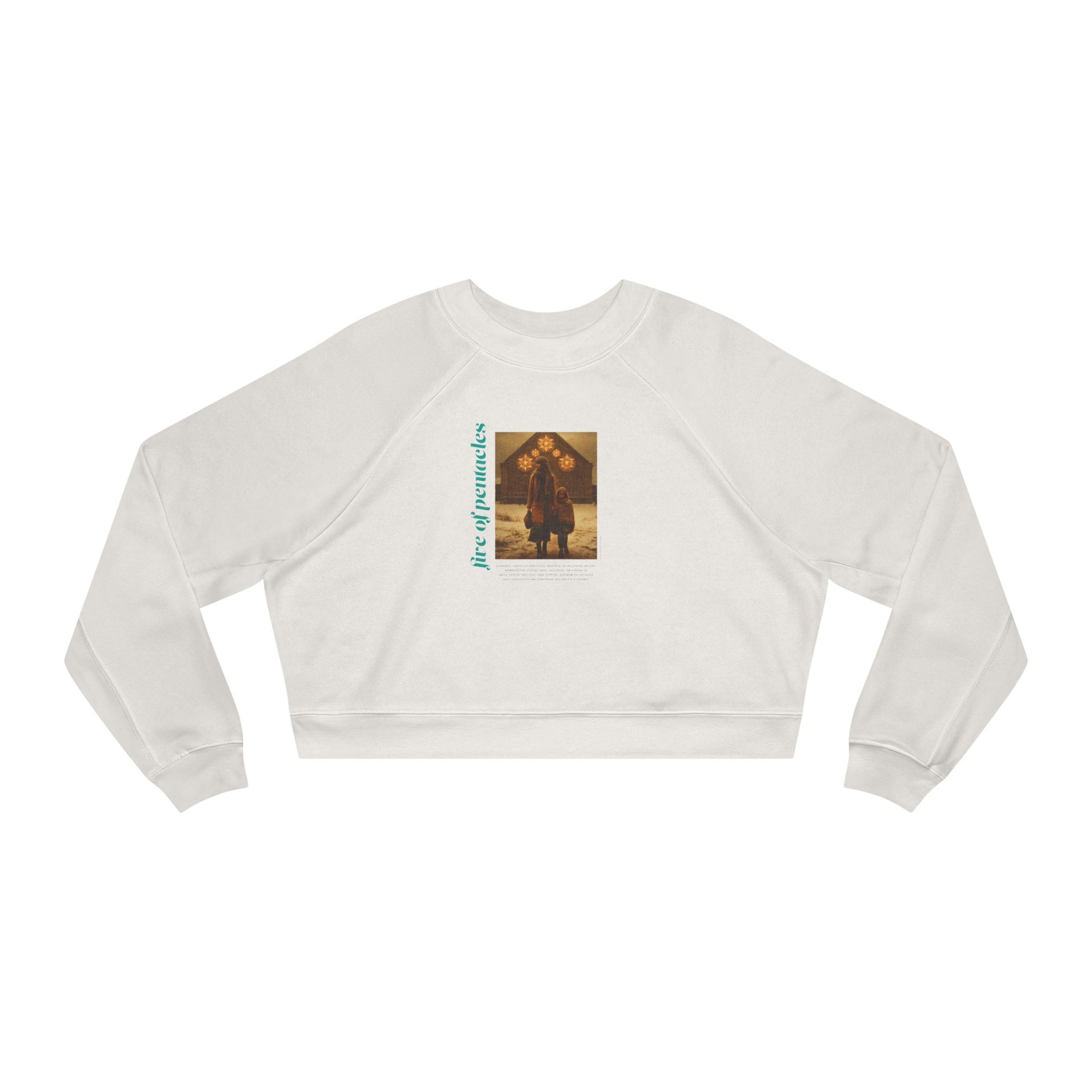 Five of Pentacles: Light Star Collection - Cropped Sweatshirt