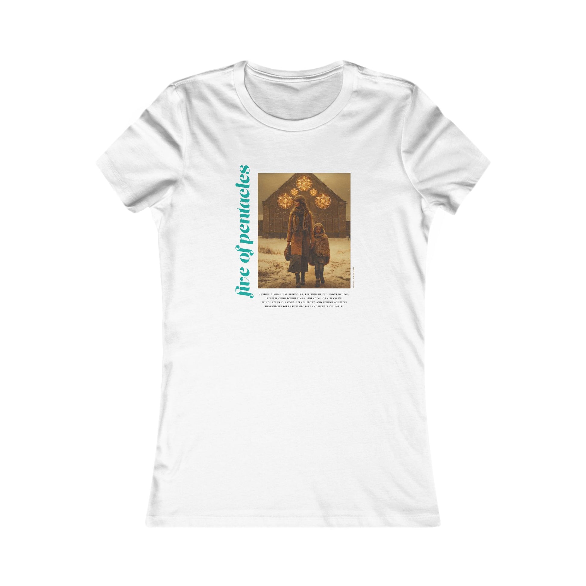 Five of Pentacles: Light Star Collection - Contoured Fit Tee