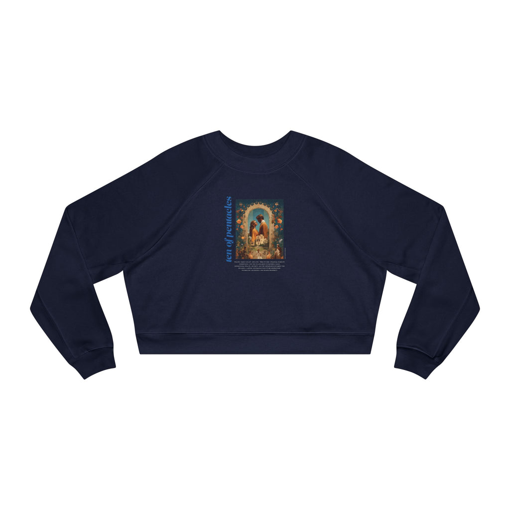 Ten of Pentacles: Light Star Collection - Cropped Sweatshirt