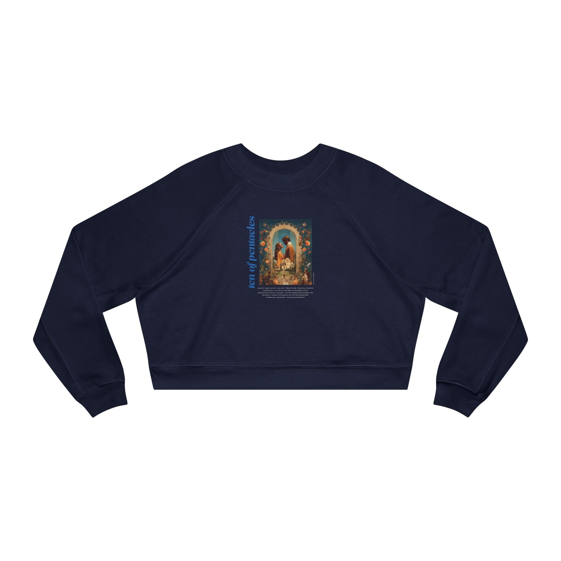 Ten of Pentacles: Light Star Collection - Cropped Sweatshirt