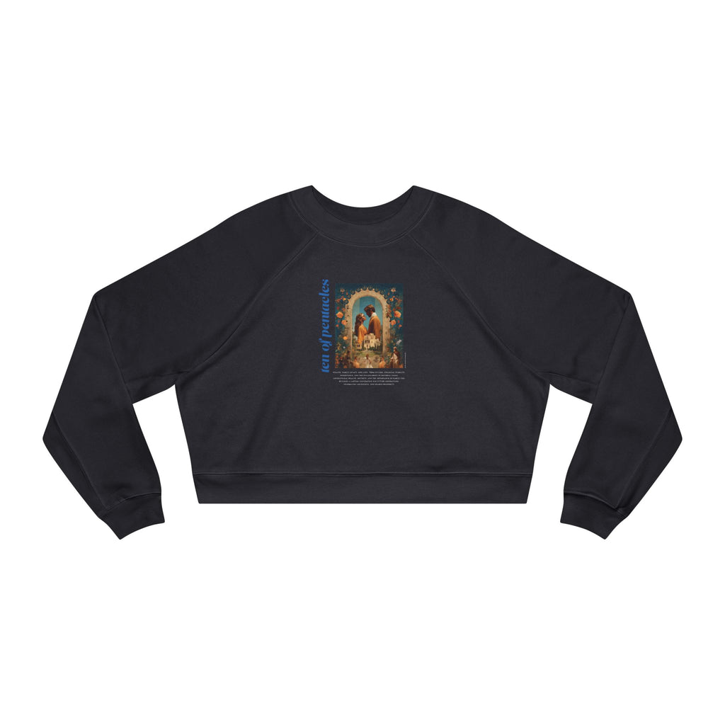 Ten of Pentacles: Light Star Collection - Cropped Sweatshirt