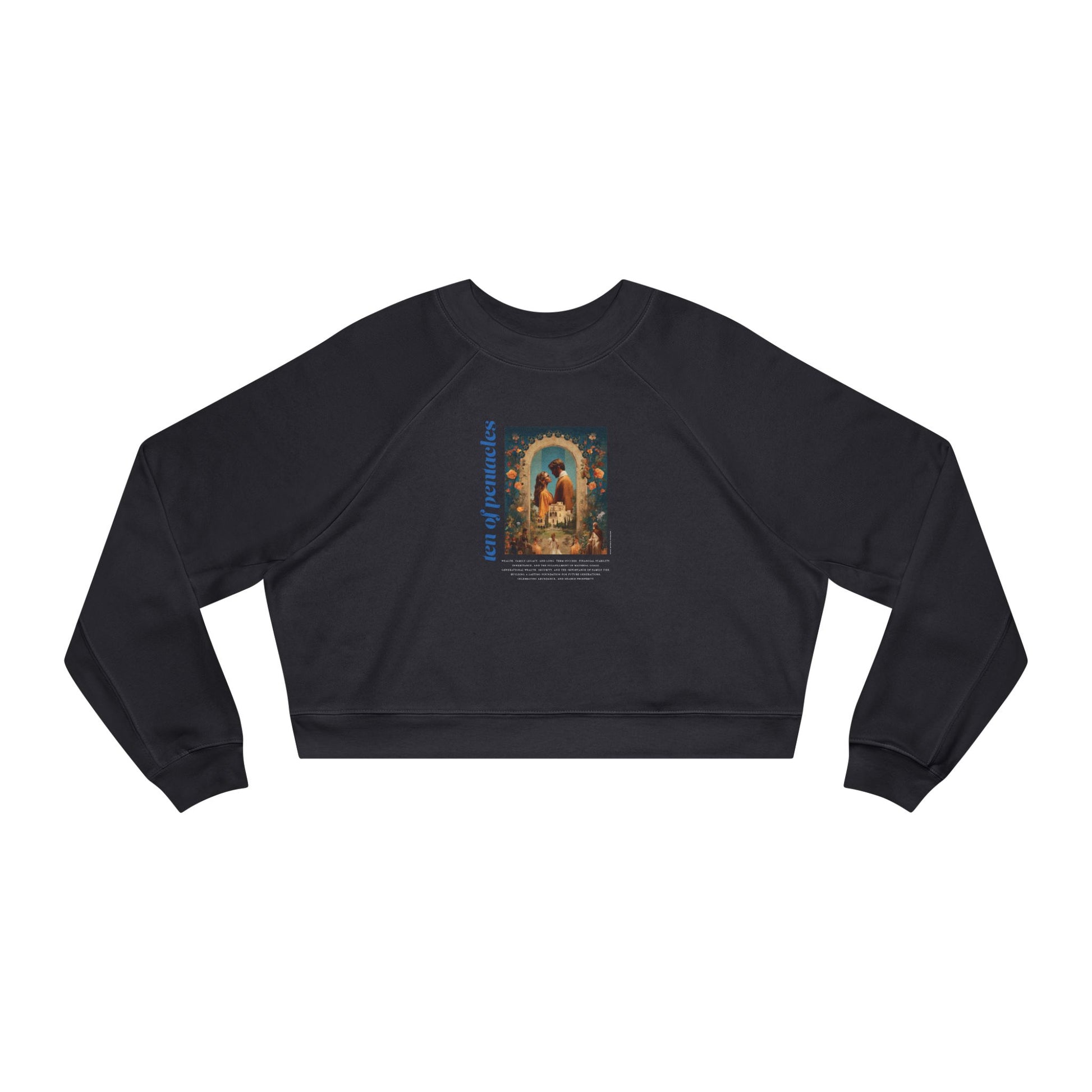 Ten of Pentacles: Light Star Collection - Cropped Sweatshirt