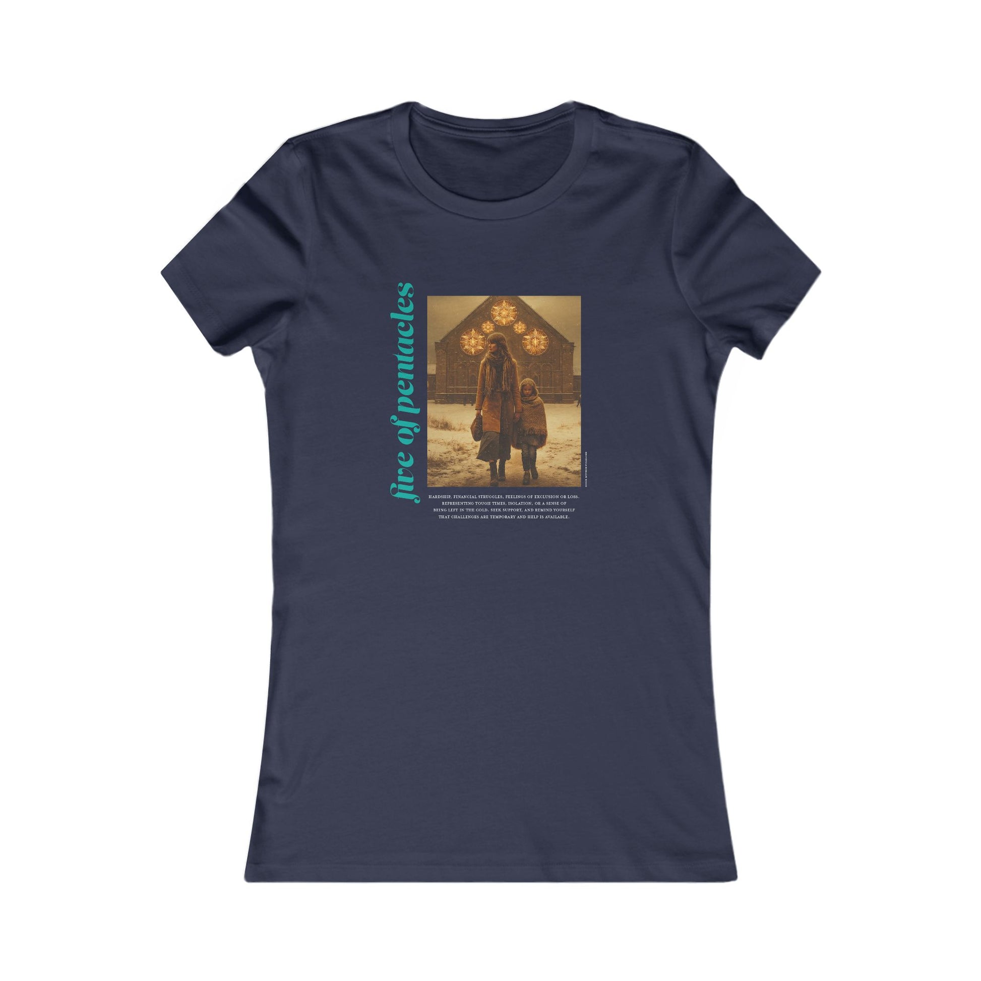 Five of Pentacles: Light Star Collection - Contoured Fit Tee