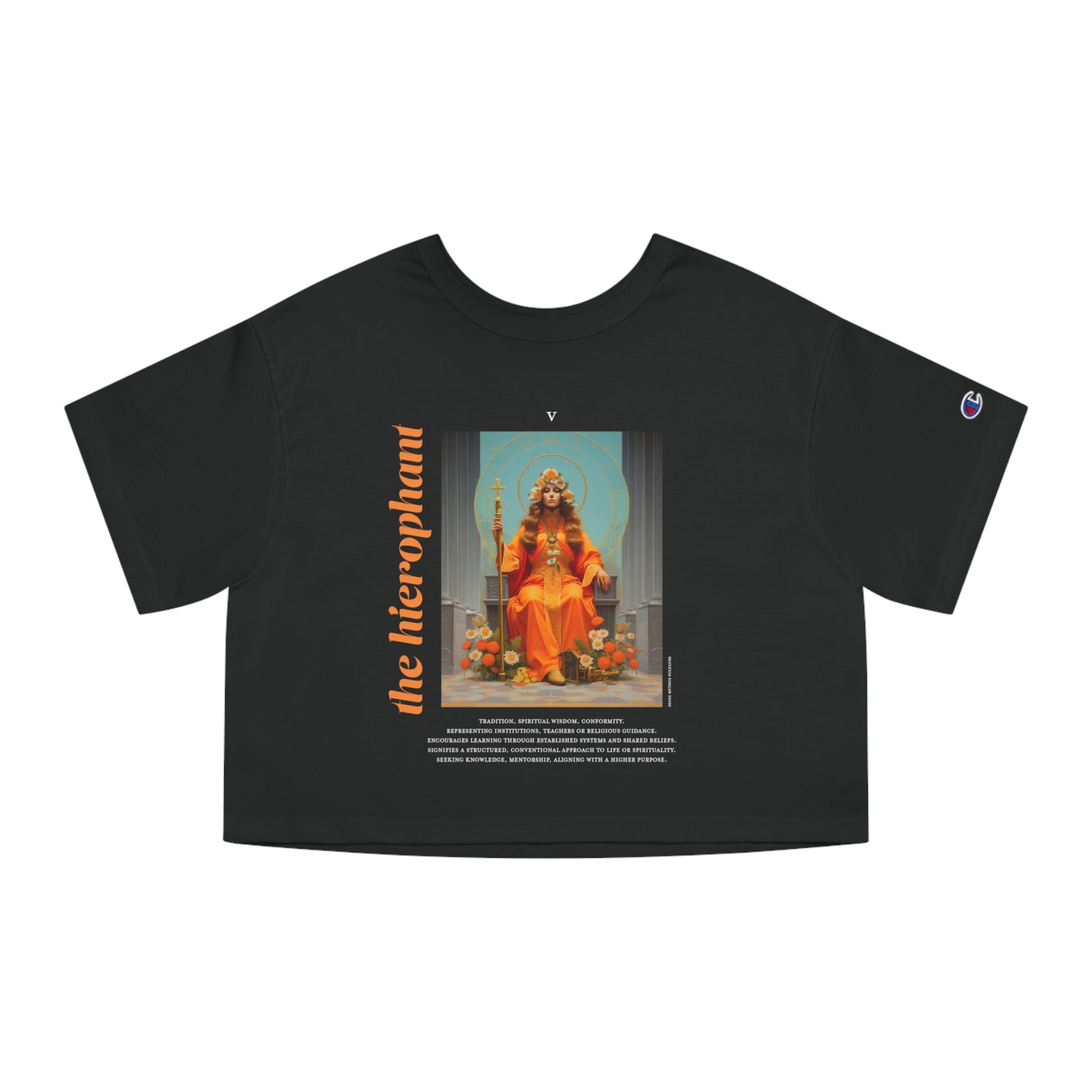 The Hierophant: Light Star Collection - Cropped Tee