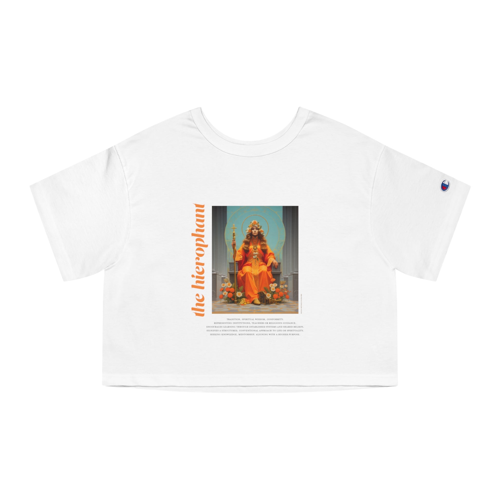 The Hierophant: Light Star Collection - Cropped Tee
