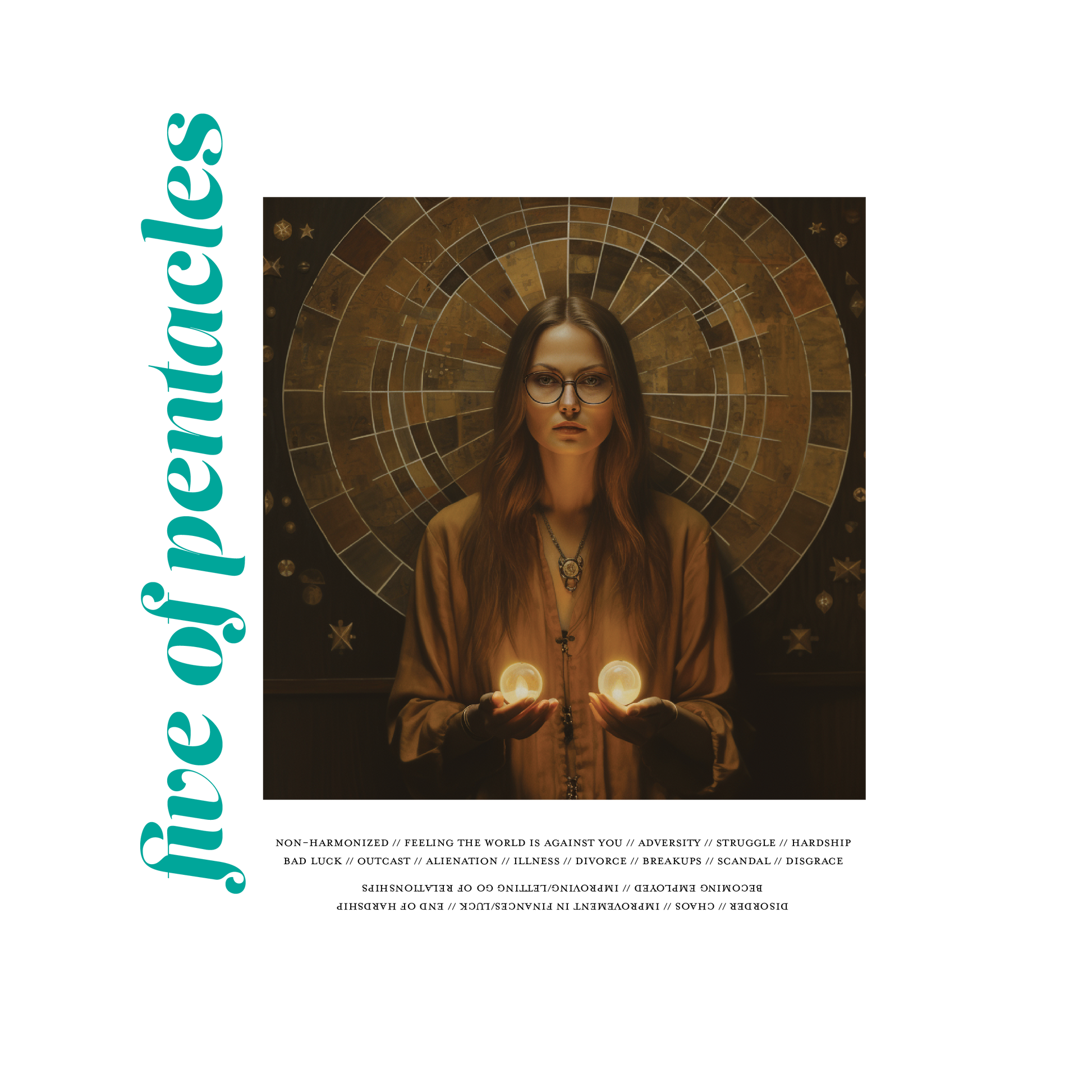 Five of Pentacles - Contoured Fit Tee