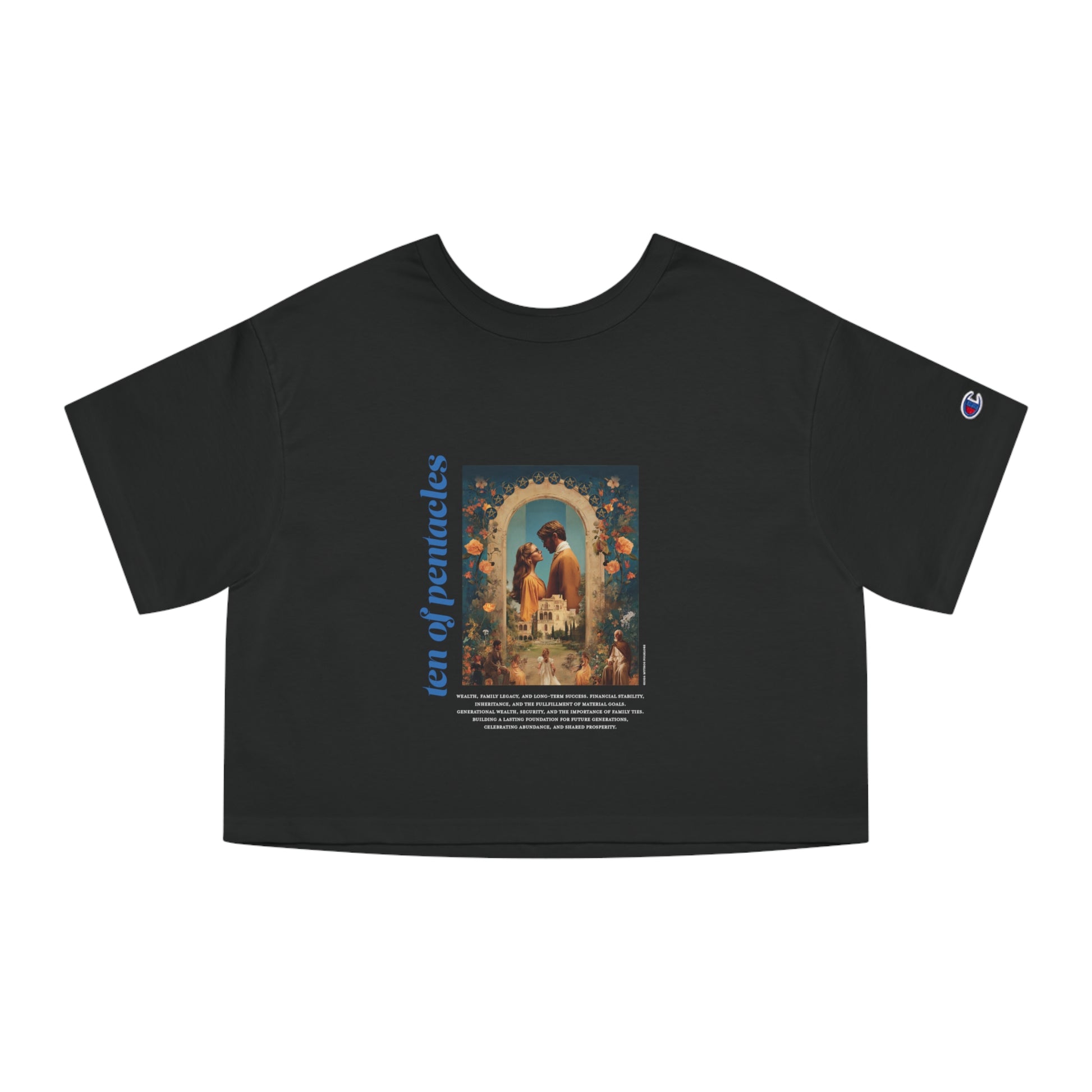 Ten of Pentacles: Light Star Collection - Cropped Tee
