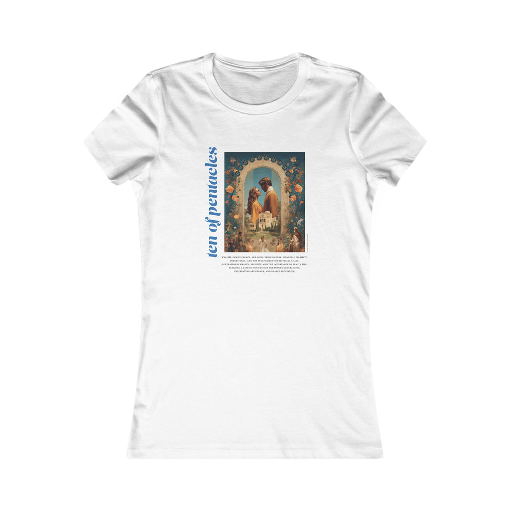 Ten of Pentacles: Light Star Collection - Contoured Fit Tee
