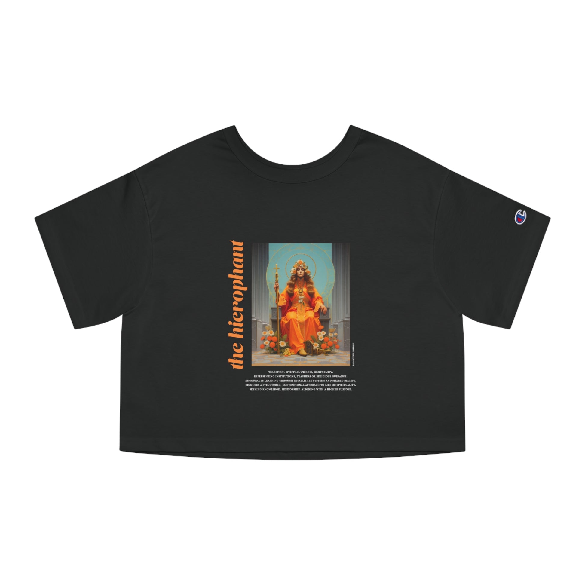The Hierophant: Light Star Collection - Cropped Tee