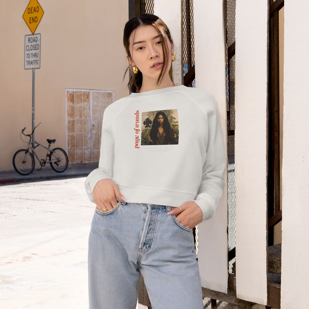 Page of Wands - Cropped Sweatshirt