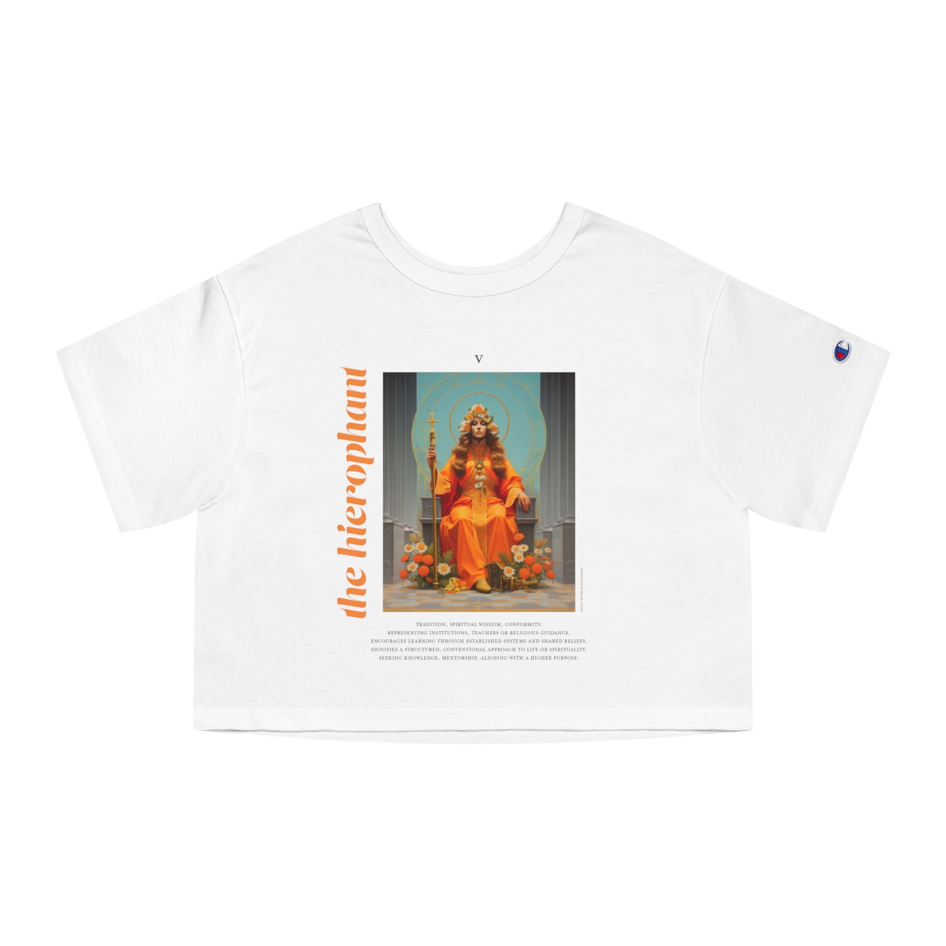 The Hierophant: Light Star Collection - Cropped Tee