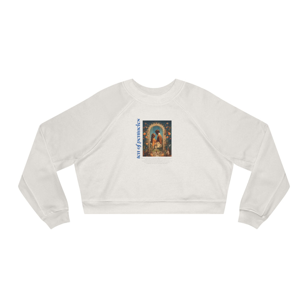 Ten of Pentacles: Light Star Collection - Cropped Sweatshirt