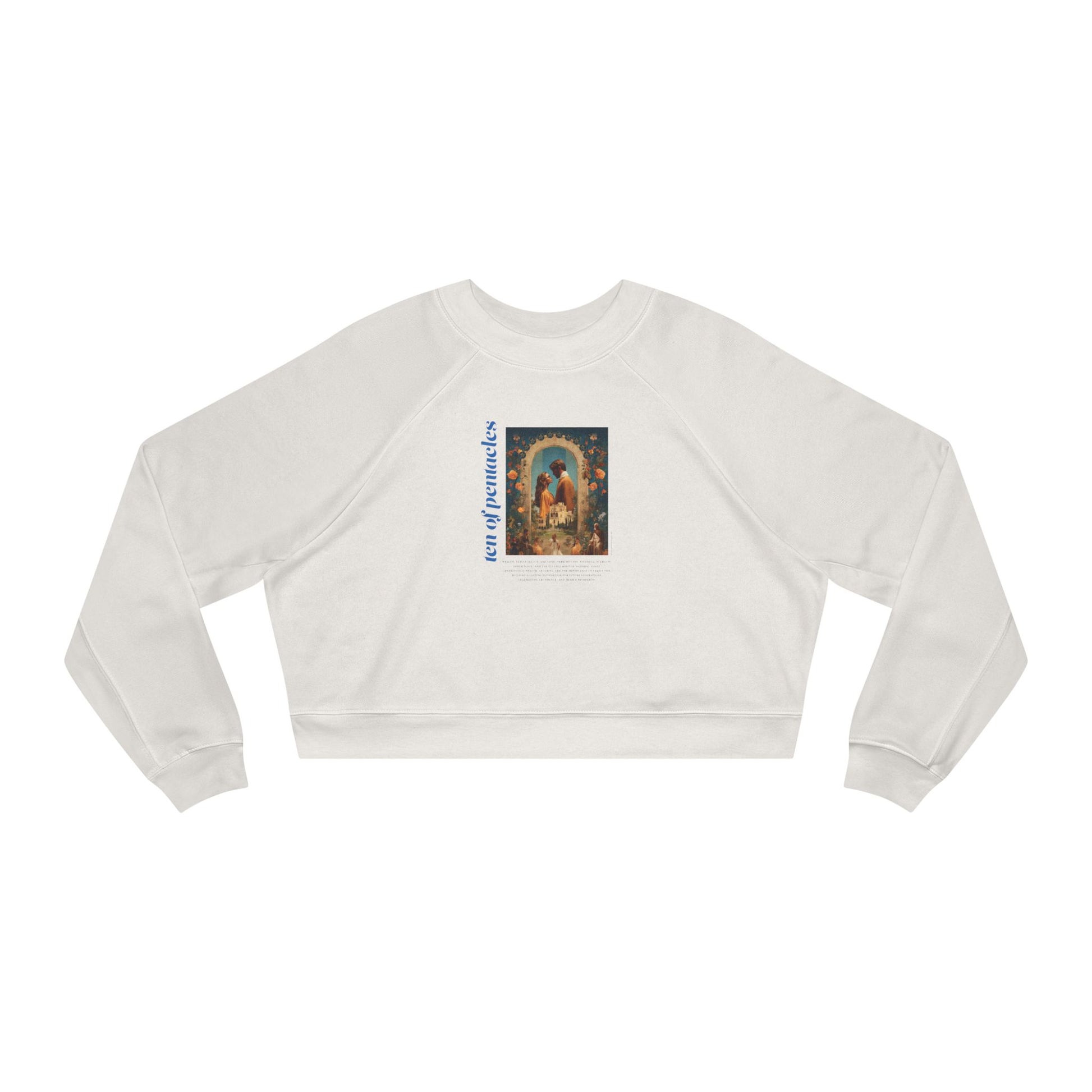 Ten of Pentacles: Light Star Collection - Cropped Sweatshirt
