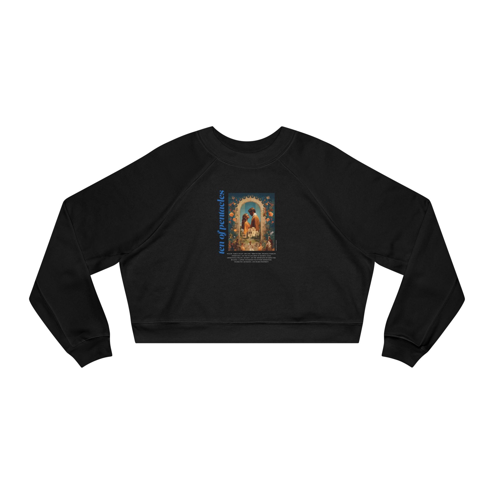 Ten of Pentacles: Light Star Collection - Cropped Sweatshirt