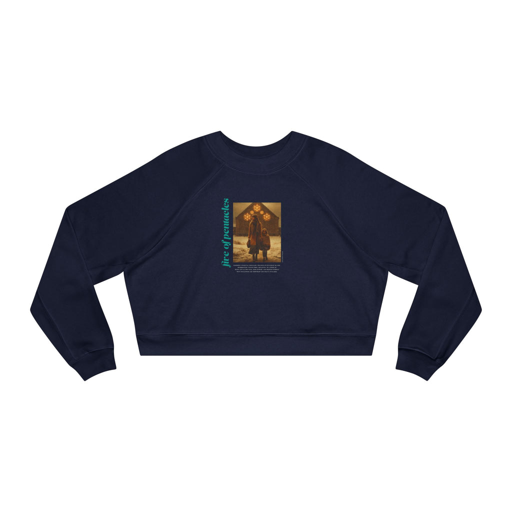 Five of Pentacles: Light Star Collection - Cropped Sweatshirt