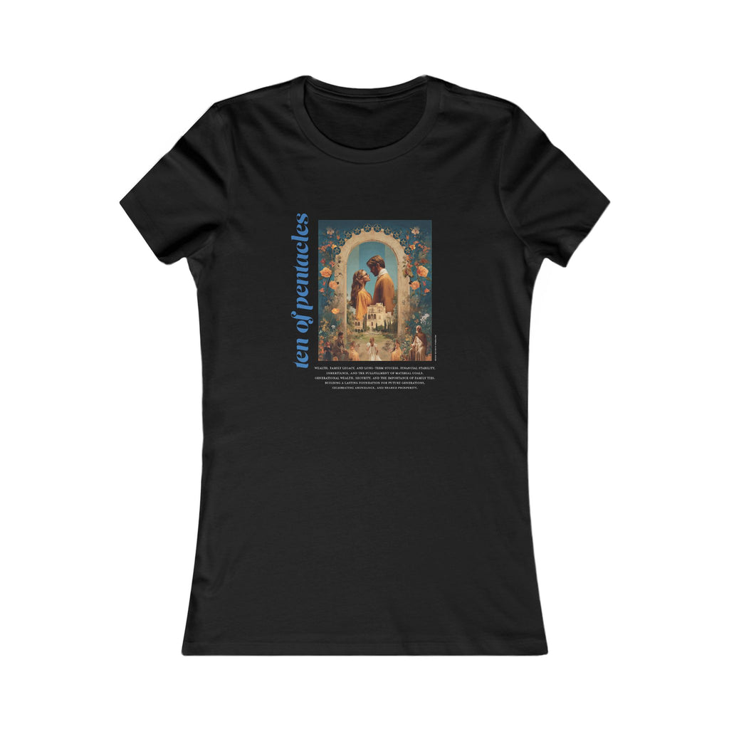 Ten of Pentacles: Light Star Collection - Contoured Fit Tee
