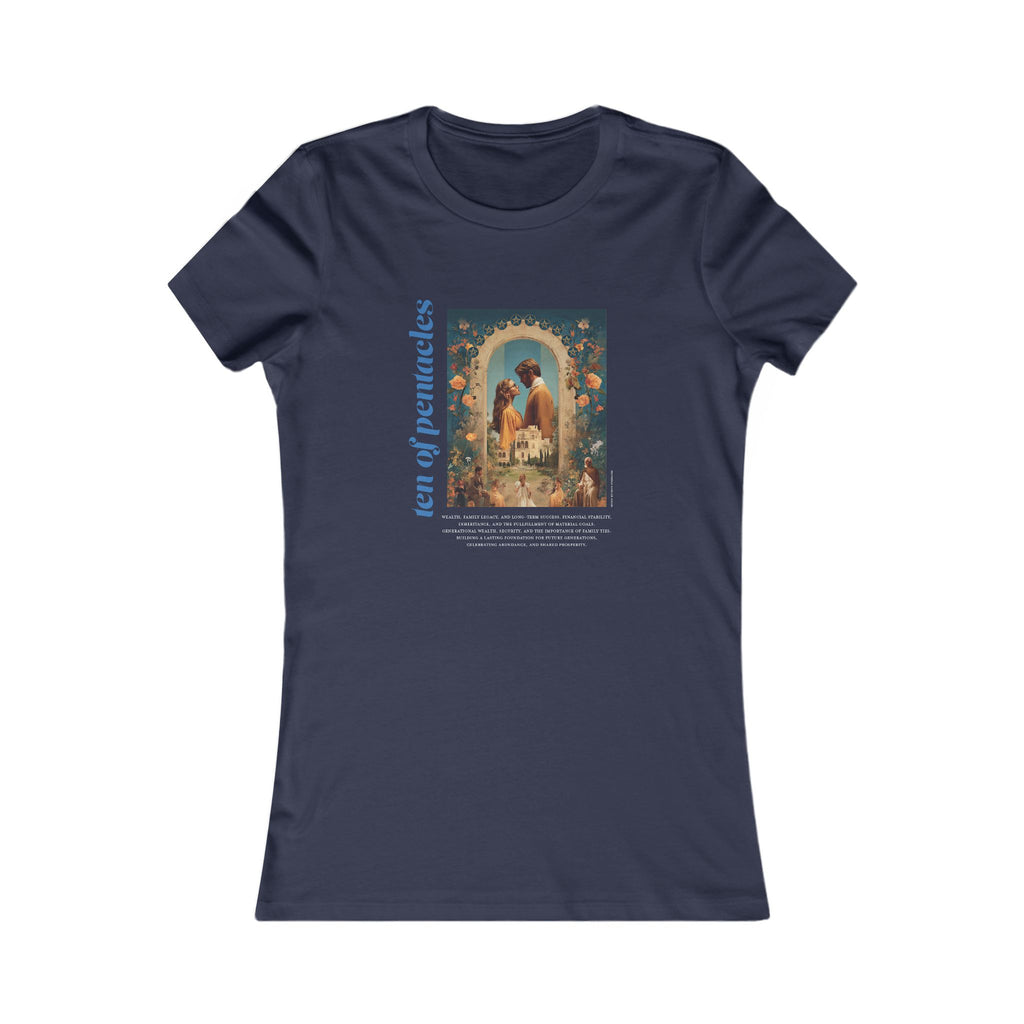 Ten of Pentacles: Light Star Collection - Contoured Fit Tee